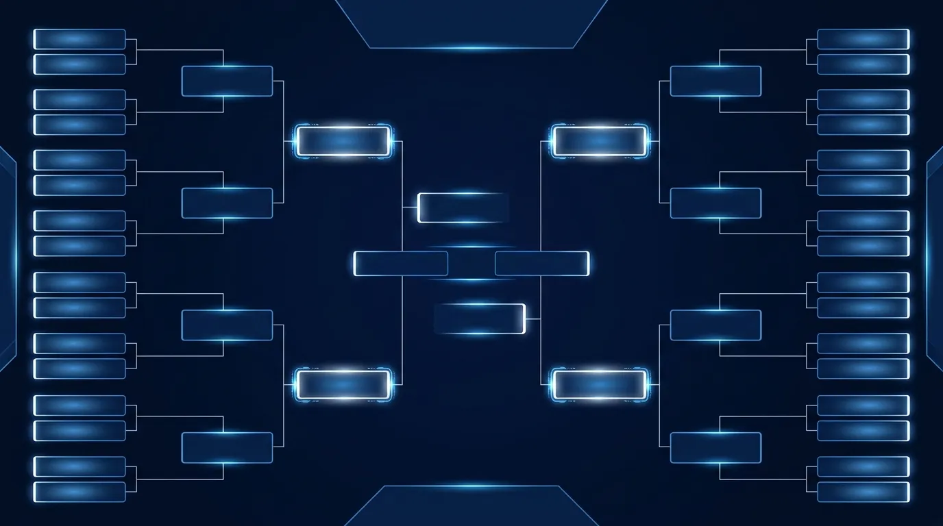 K.-o.-Baum-Grafik mit teils gefüllten Paarungen der WM-2026-Runde der letzten 32