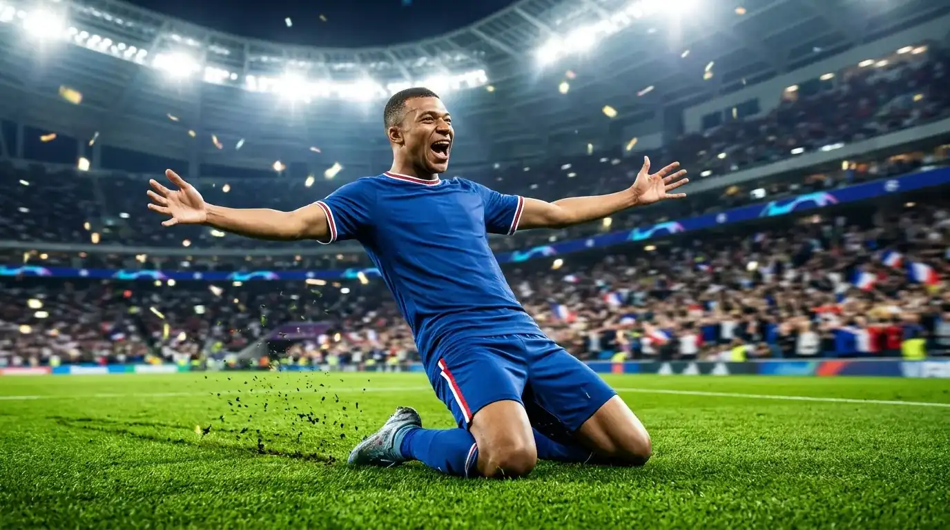 Ousmane Dembélé bejubelt seinen Hattrick im WM-2026-Spiel Frankreichs gegen Norwegen