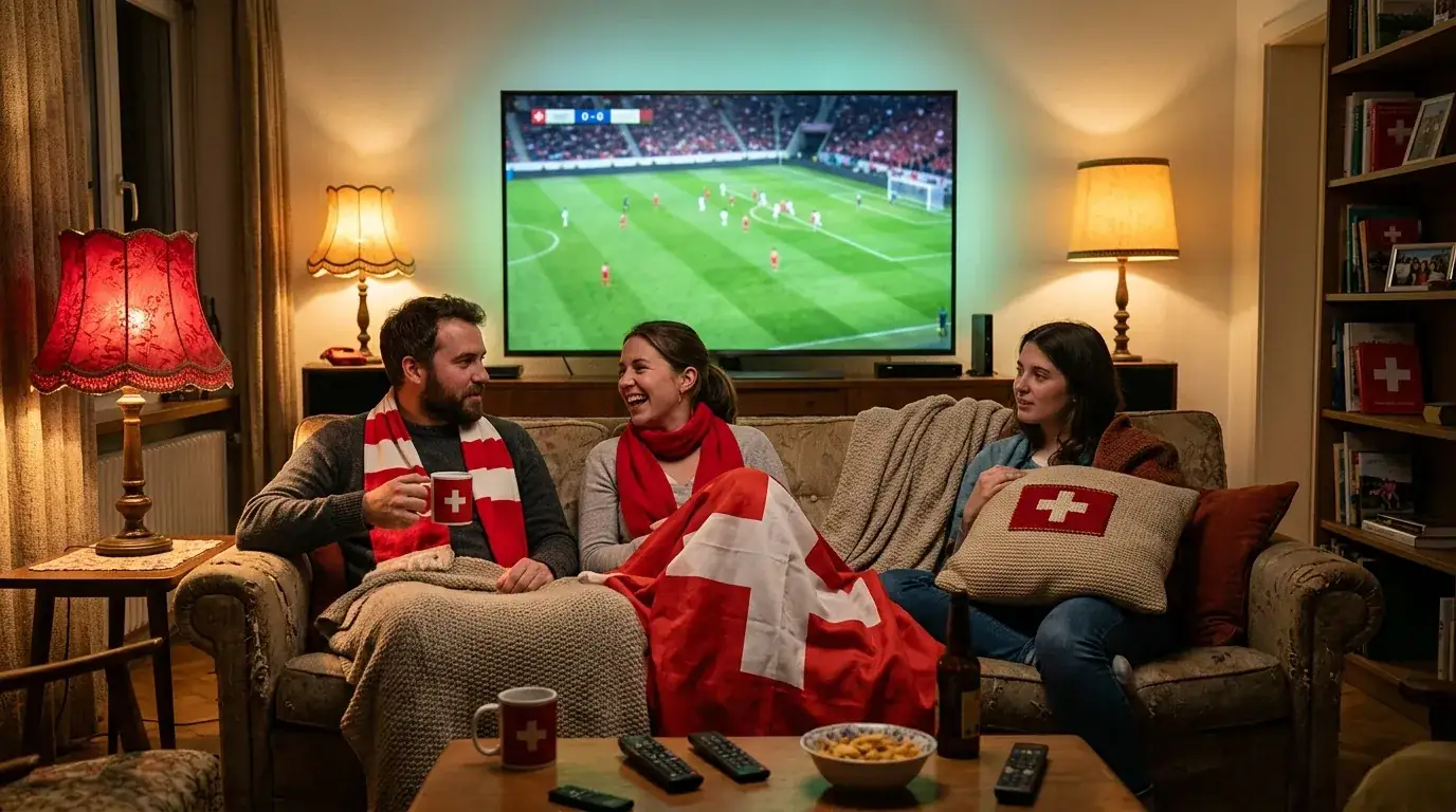 Schweizer Fans verfolgen den WM-2026-Spieltag der Gruppen G, H und I